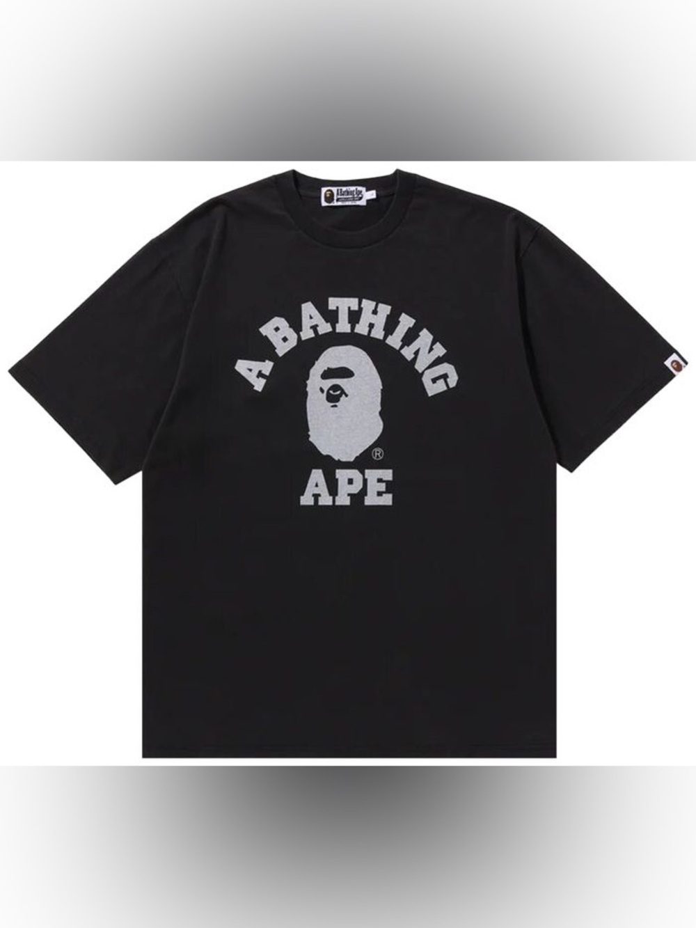 A Bathing Ape BAPE College Overdye Tee 'Black size 3X